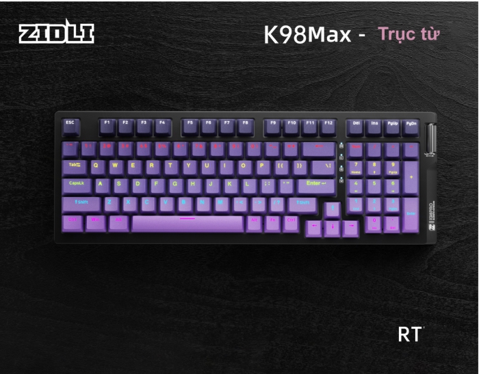 Bàn phím Zidli K98 Max Purple